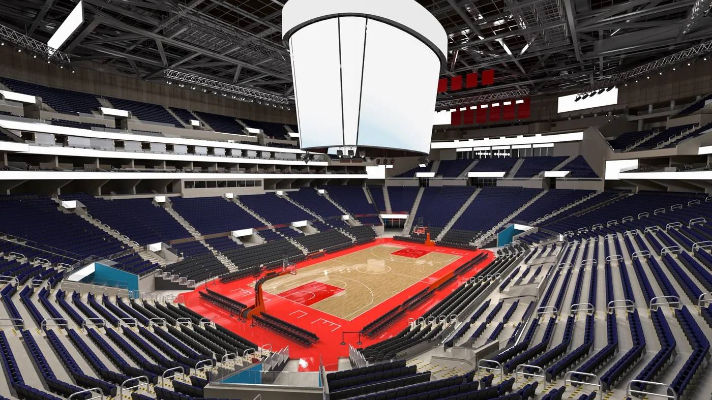 Basketball Arena 3D Model