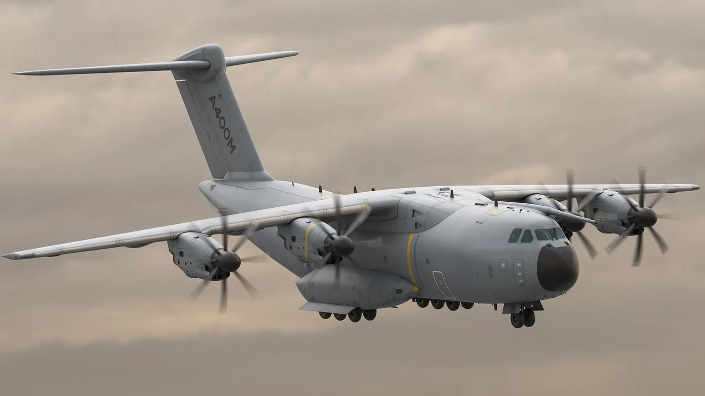 Airbus A400M Atlas Turboprop Military Transport Aircraft 3D Model