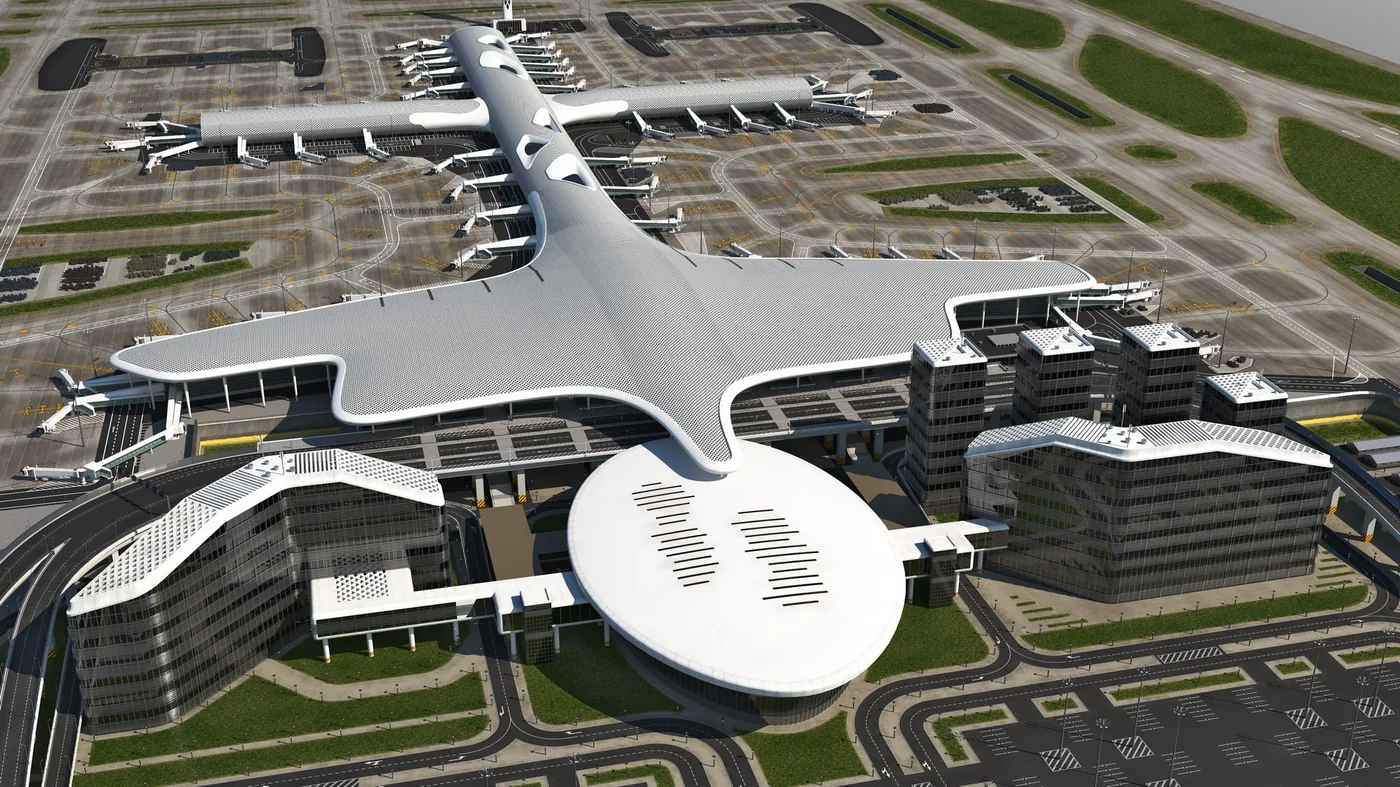 Airport Infrastructure 3D Model