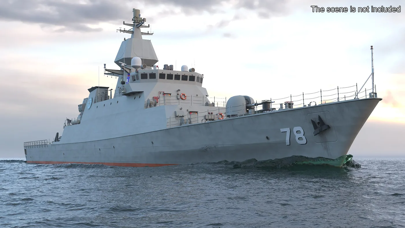 Iranian Destroyer Deylaman 3D Model