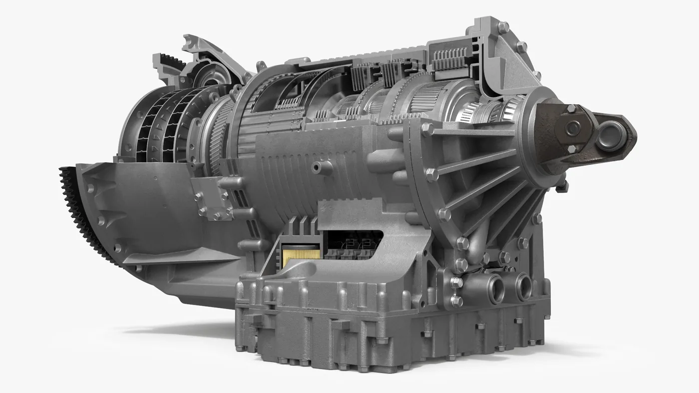 Heavy Duty Automatic Transmission Cutaway 3D Model
