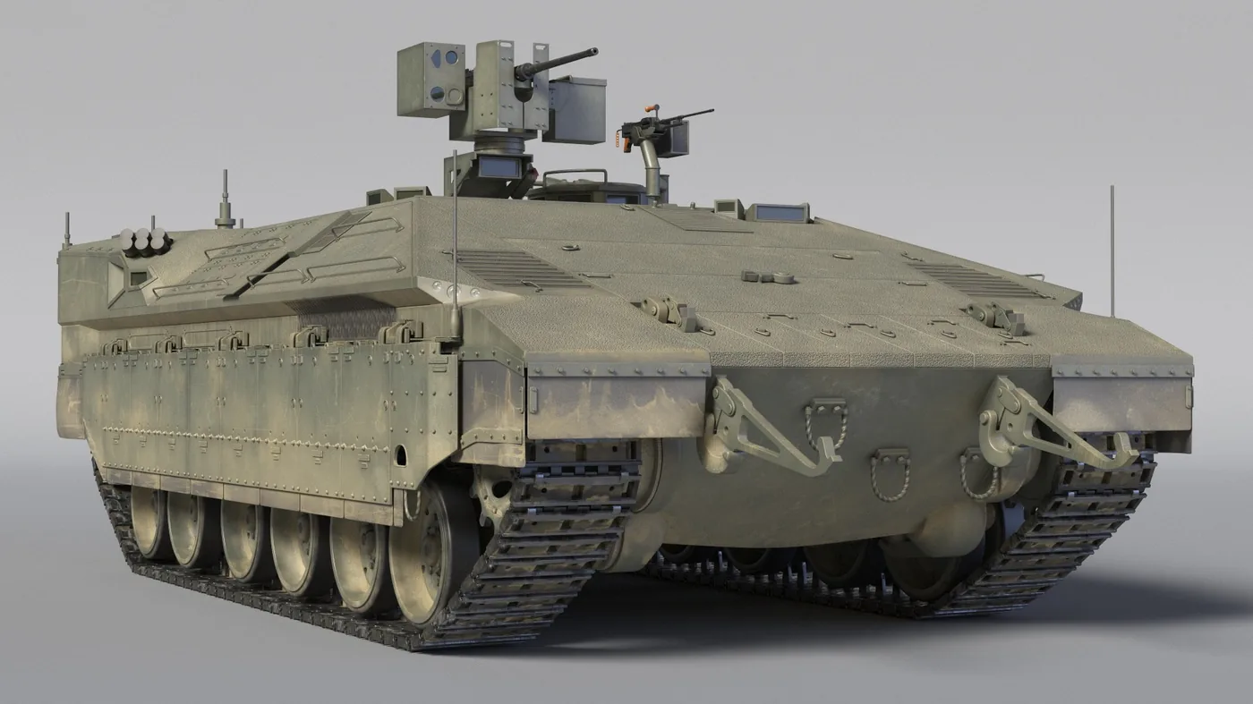 IDF Namer Armored Infantry Carrier Dirty 3D Model