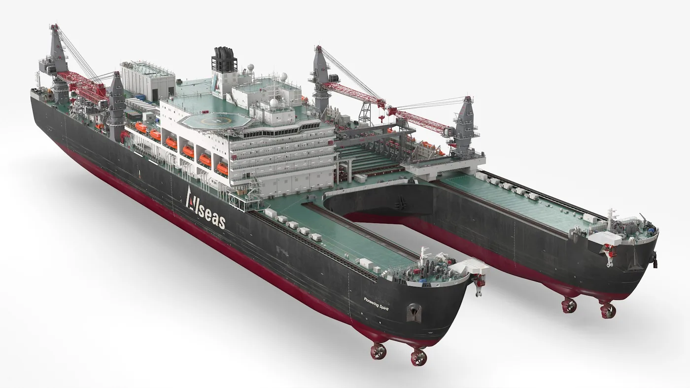 Pioneering Spirit Construction Vessel Allseas 3D Model