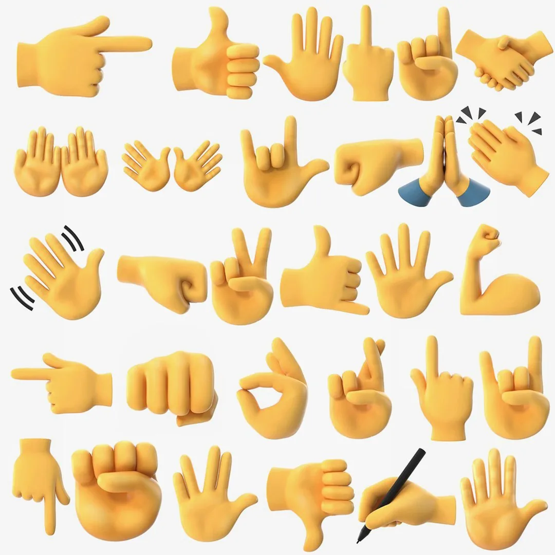 Gesture Emoji Collection 4 3D Model