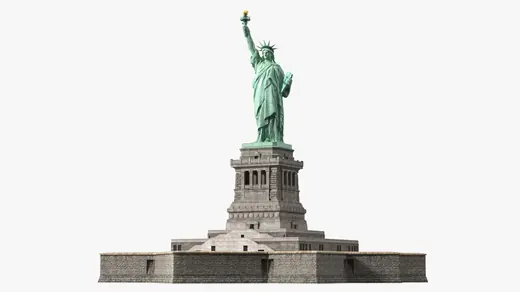 National Architectural Monument Statue of Liberty 3D Model