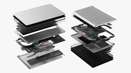 Professional Ultrabook with Hardware Modules 3D Model