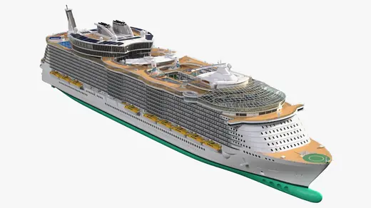 Passenger Cruise Ship 3D Model