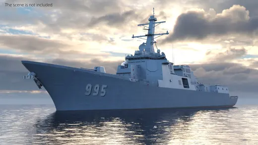KDX III Batch II Aegis Combat Destroyer 3D Model