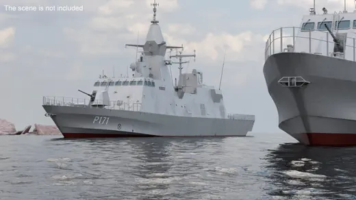 Baynunah Class Corvette UAE Navy 3D Model