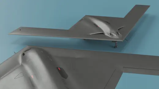 B-21 Stealth Bomber Black 3D Model