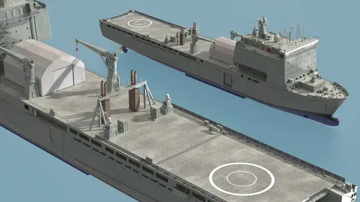 Combat Landing Vessel 3D Model