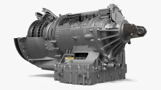 Heavy Duty Automatic Transmission Cutaway 3D Model