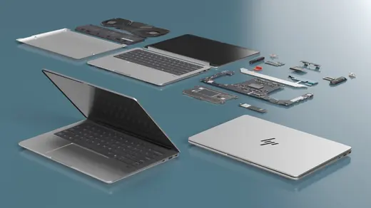 HP EliteBook X G1a Business Laptop with Hardware Modules 3D Model