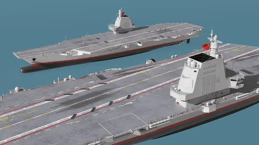 Fujian CV 18 Chinese Aircraft Carrier 3D Model