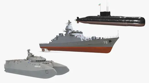 Iranian Military Vessels Collection 3D Model
