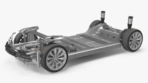 Tesla Model X Skateboard Chassis 3D Model