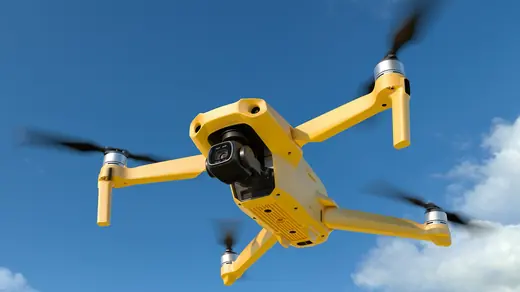 Drone Quadcopter UAV with Camera Rigged 3D Model